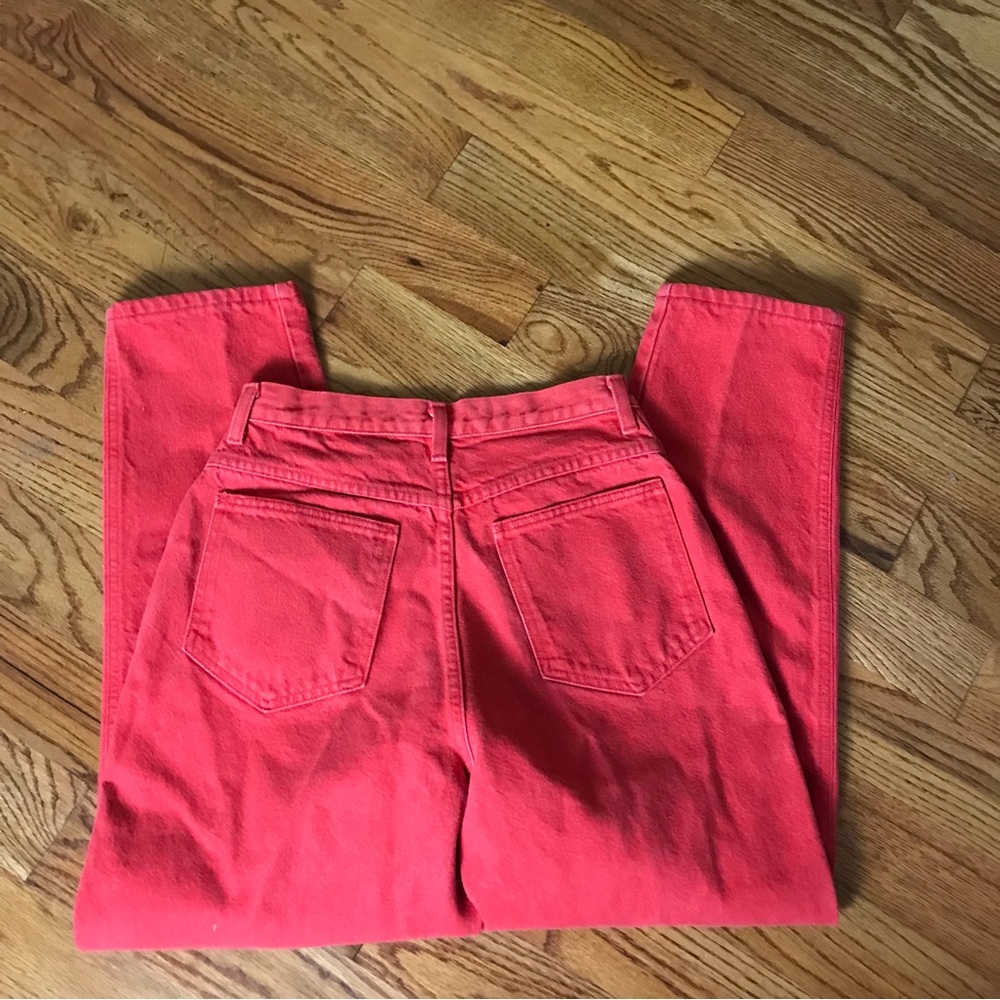 Land’s End Red Mom Jeans - Picture 6 of 8